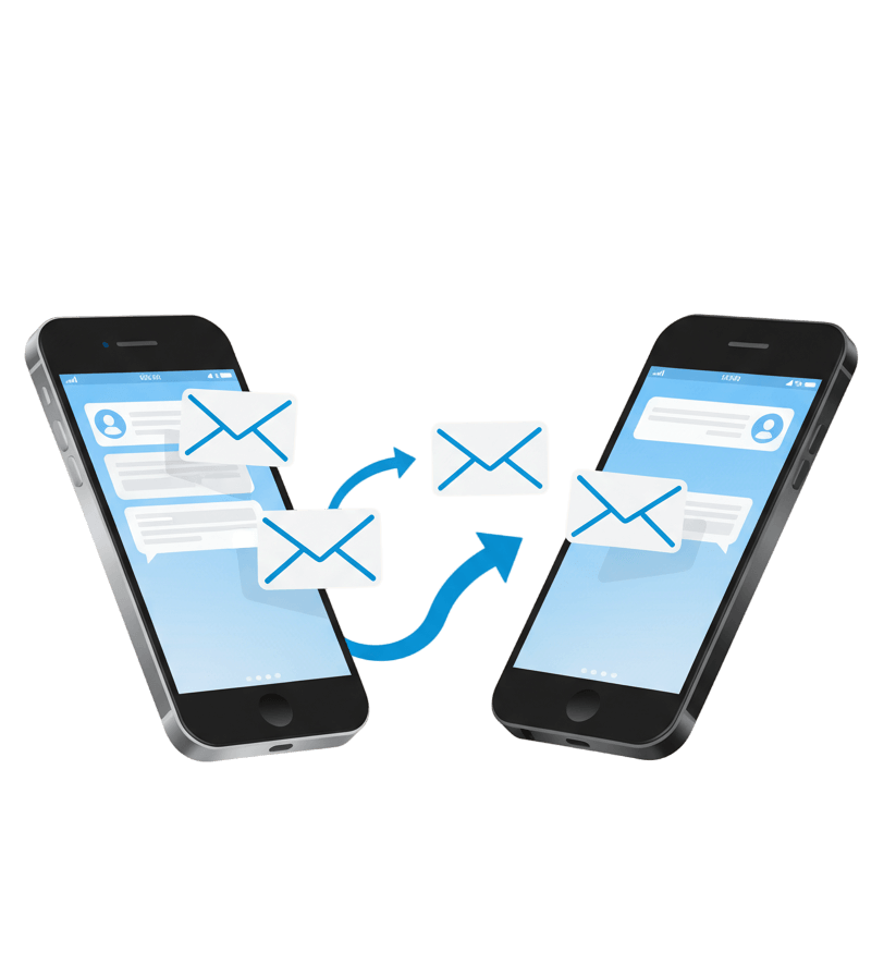 Cross-platform text forwarding